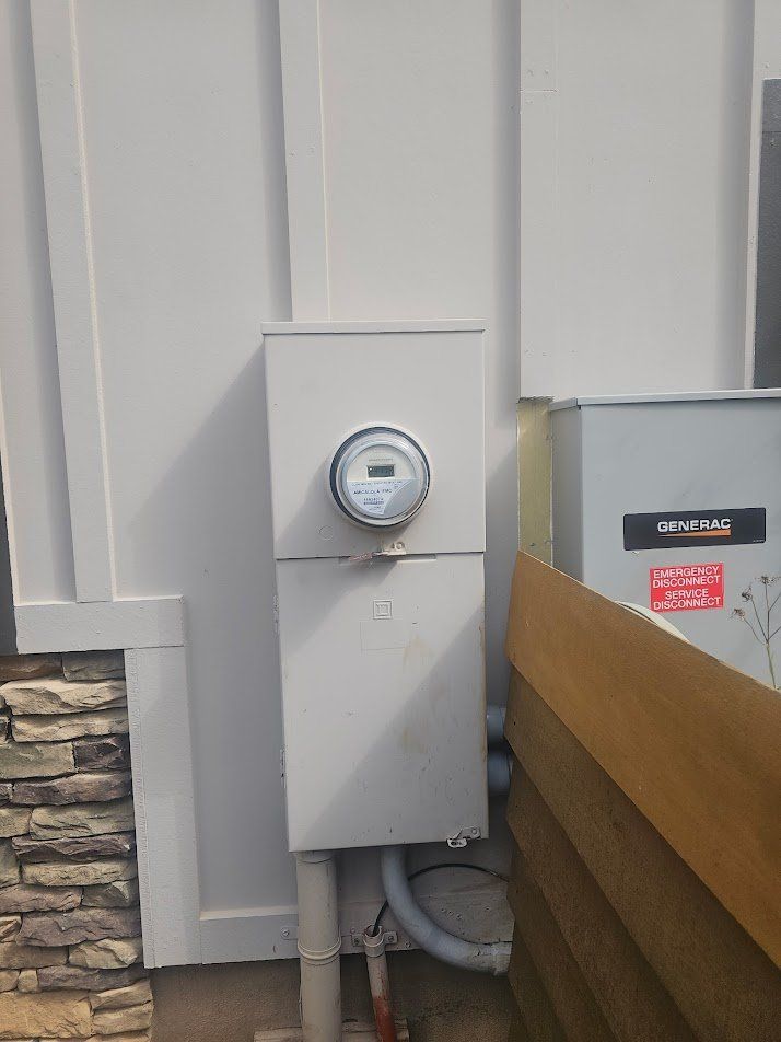 Repaired meter and panel back in service, covers closed